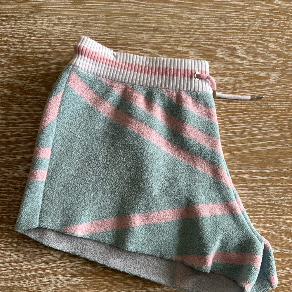 SER.O.YA Pastel Blue and Pink Striped Short-Sleeve Top - Picture 8 of 12